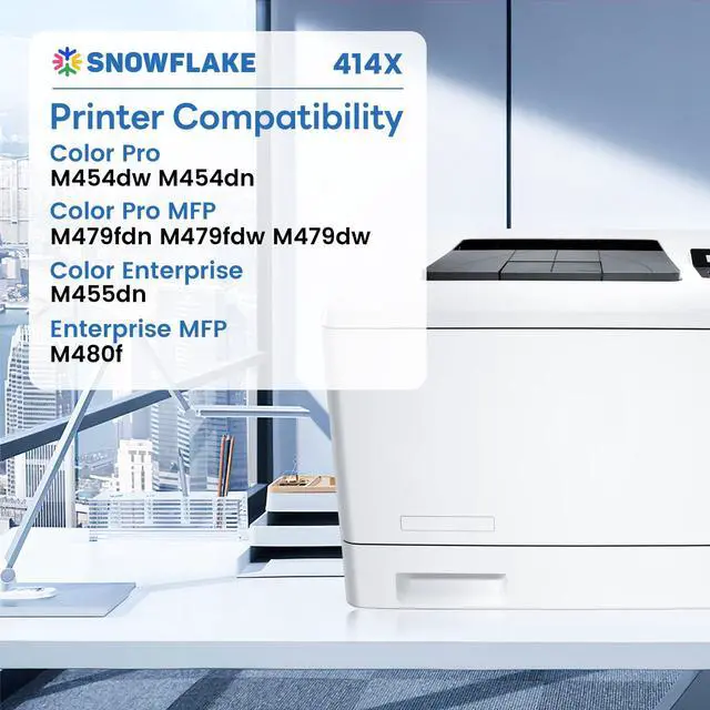 Alt view image 2 of 6 - 414A 414X Toner Cartridges Compatible 414A 414X W2020A W2020X Replacement for HP Color Pro MFP M479fdn M479fdw M454dw M454dn M479 M454 (1 Black)