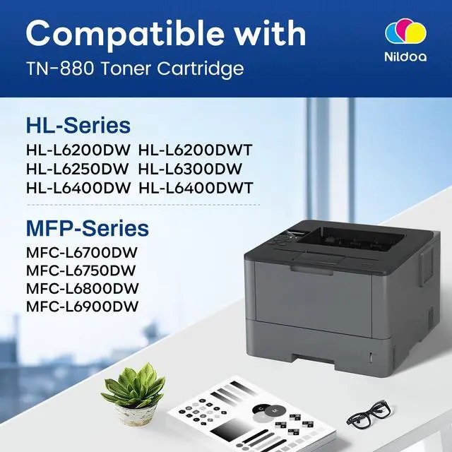 Alt view image 2 of 7 - TN880 TN-880 Toner Cartridge Black Replacement for Brother TN880 TN-880 MFC-L6900DW HL-L6200DW HL-L6250DW Printer Ink, 1 Pack Super High Yield