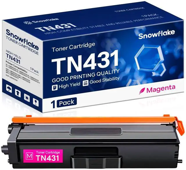 Main image of TN-431M TN431M Compatible TN431 Magenta Toner Cartridge Replacement for Brother MFC-L8900CDW MFC-L8610CDW MFC-L9570CDW HL-L8360CDW Printer (1 Magenta).
