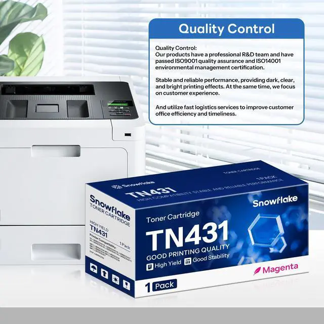 Alt view image 6 of 7 - TN-431M TN431M Compatible TN431 Magenta Toner Cartridge Replacement for Brother MFC-L8900CDW MFC-L8610CDW MFC-L9570CDW HL-L8360CDW Printer (1 Magenta).