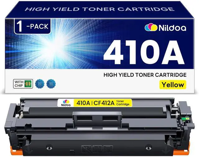 Main image of 410A CF412A Yellow Toner Cartridge Replacement for HP 410A CF412A | Works with Color Pro M452 Series; Color Pro MFP M377, M477 Series 1 Pack