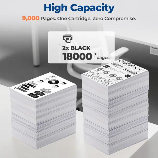 Alt view image 2 of 6 - 26X CF226X 2 Pack Black Toner Cartridges High Yeild compatible for 26X