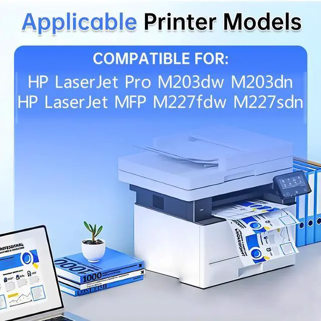 Alt view image 2 of 5 - CF230A 30A Toner Cartridge Standard Capacity (with chip) 1Pack Replacement for CF230A 30A Cartridges Compatible with HP Laserjet Pro M203dw M203dn MFP M227fdw M227sdn Printer(1BK)