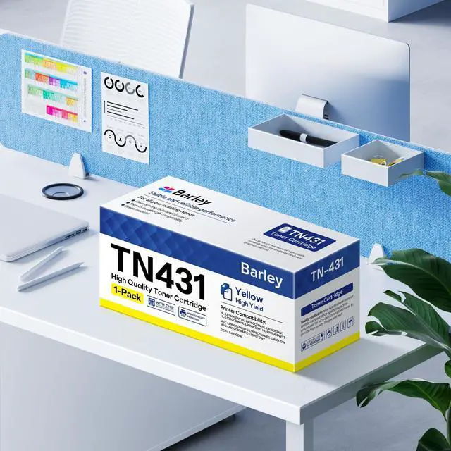 Alt view image 7 of 7 - TN431Y TN-431Y Compatible TN431 TN-431 Yellow Toner Cartridge Replacement for Brother MFC-L8900CDW MFC-L8610CDW HL-L8360CDW Printer (1 Yellow).
