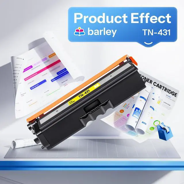 Alt view image 5 of 7 - TN431Y TN-431Y Compatible TN431 TN-431 Yellow Toner Cartridge Replacement for Brother MFC-L8900CDW MFC-L8610CDW HL-L8360CDW Printer (1 Yellow).