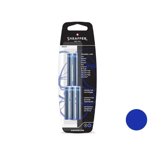 Alt view image 2 of 2 - Skrip Fountain Pen Classic Ink Cartridge - Deluxe Blue (five per card)