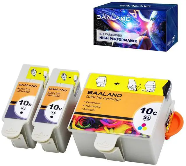 Main image of Compatible Kodak Printer Ink Cartridges 10B 10C Combo Pack | for Kodak ESP3250 ESP5250 5100 5300 5500 6150 ESP3 ESP5 ESP7 ESP9 Hero 7.1, 9.1 (10B Black, 10C Color)