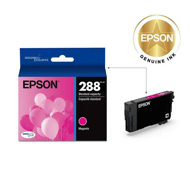 Alt view image 2 of 5 - 288 Genuine Magenta Ink Cartridge Standard Capacity T288320 | Works With XP-330 XP-340 XP-430 XP-434 XP-440 XP-446 Inkjet Printers