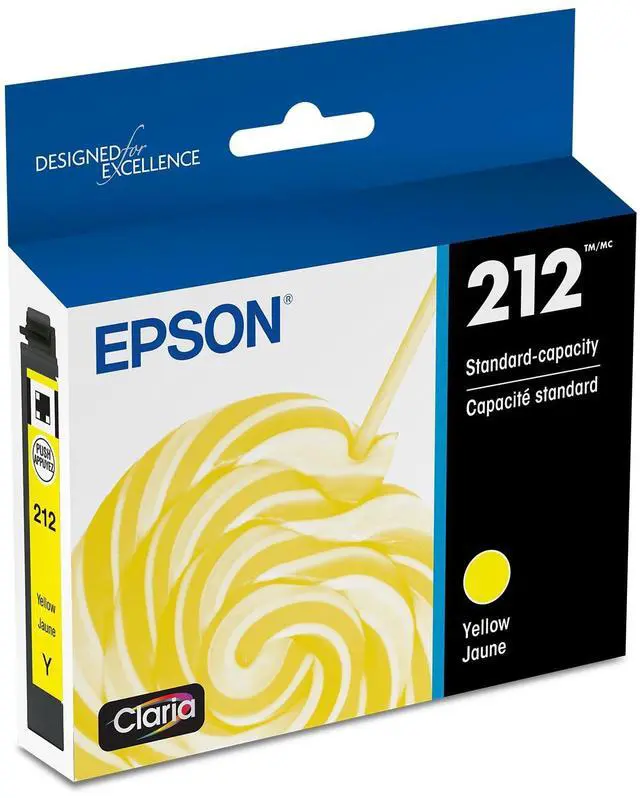 Main image of 212 Genuine Ink Standard Capacity Yellow Cartridge T212420 | Works With WorkForce WF-2830 WF-2850 Expression XP-4100 XP-4105 Inkjet Printers