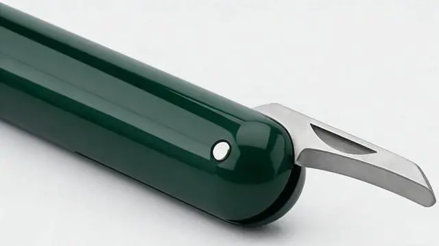 Alt view image 4 of 5 - Portable Wine Bottle Opener, Air Pressure Wine Corkscrew with Foil Cutter, Lightweight Manual Cork Remover for Picnic, Travel, Camping and Home Bar, Green