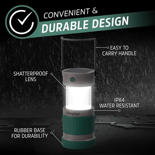 Alt view image 5 of 7 - S-500 Hybrid Power Camping Lantern, Solar, Rechargeable, or AA Battery Powered, IPX4 Water Resistant Bright LED Lantern