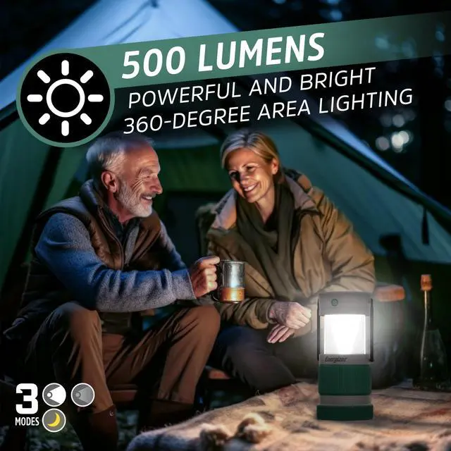 Alt view image 4 of 7 - S-500 Hybrid Power Camping Lantern, Solar, Rechargeable, or AA Battery Powered, IPX4 Water Resistant Bright LED Lantern
