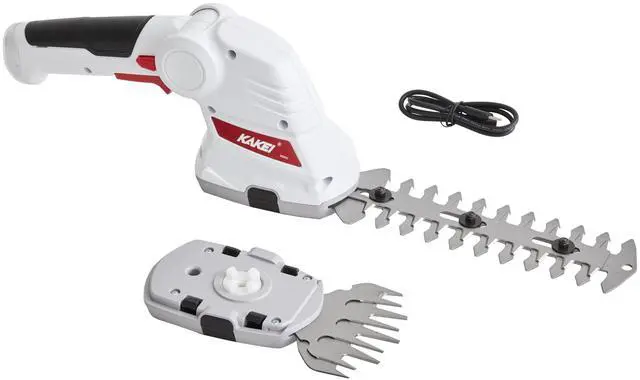 Main image of 7.2V Cordless 2-in-1 Grass & Shrub Shear | 2000mAh Battery, 1300 Cuts/Min, Quick-Change Blades, Type-C Charging & Sealed Gearbox for Safe Gardening
