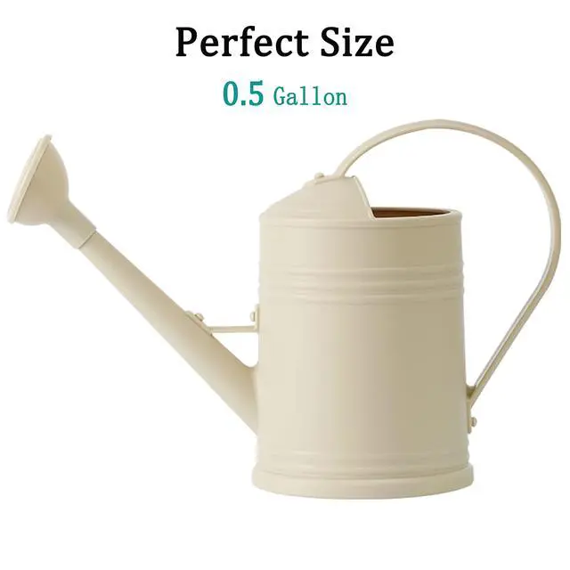 Alt view image 3 of 7 - Watering Can for Indoor Plants, Flower Watering Can, Plastic Water Can for Plants with Sprinkler Head 68 oz, 1/2 Gallons