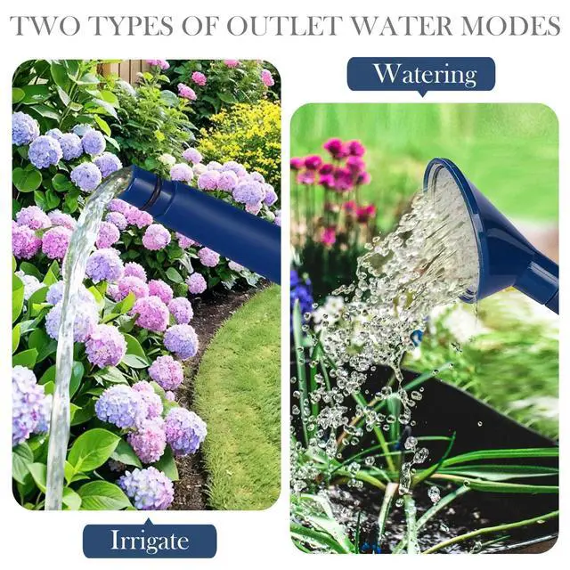 Alt view image 6 of 6 - 2 Gallon Watering Can for Indoor Plants, Garden Watering Cans for Outdoor Plant House Flower, Modern Plant Watering Can Large Long Spout with Sprinkler Head