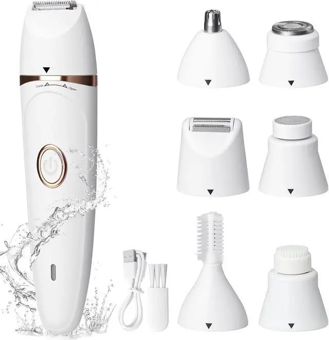 Alt view image 2 of 7 - Hair Removal Epilators Facial Bikini Trimmer for Women, Painless Waterproof Electric Foil Shaver Razors for Facial Leg Body Armpit, IPX7 Waterproof & Easy Cleaning