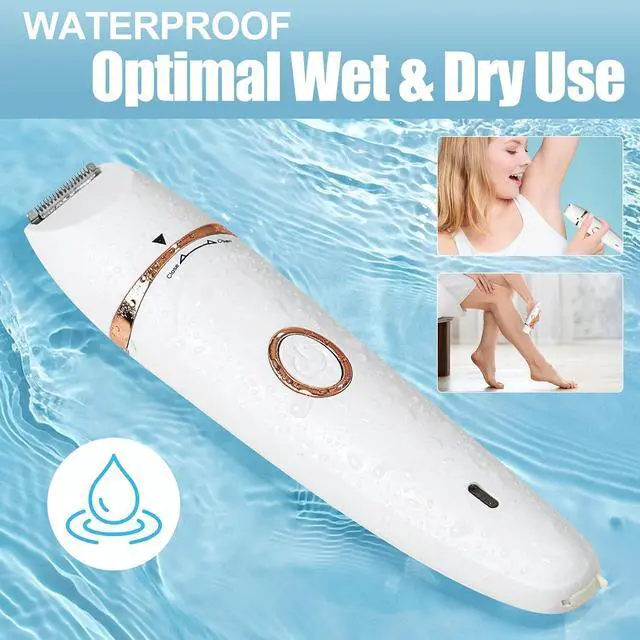 Alt view image 5 of 7 - Hair Removal Epilators Facial Bikini Trimmer for Women, Painless Waterproof Electric Foil Shaver Razors for Facial Leg Body Armpit, IPX7 Waterproof & Easy Cleaning