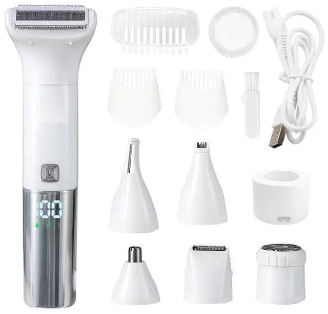 Main image of 6-in-1 Epilator for Women Rechargeable Cordless Bikini Trimmer and Body Hair Removal Device for Legs, Arms, Underarms, Face and Sensitive Areas