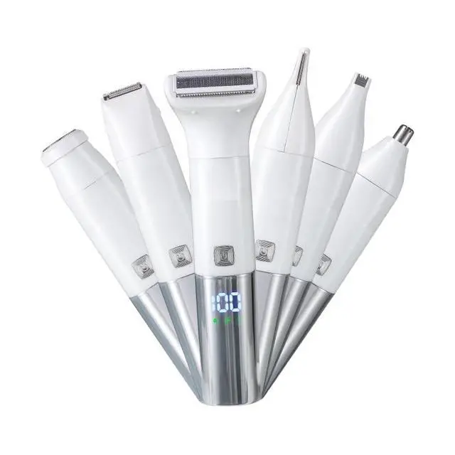 Alt view image 2 of 7 - 6-in-1 Epilator for Women Rechargeable Cordless Bikini Trimmer and Body Hair Removal Device for Legs, Arms, Underarms, Face and Sensitive Areas