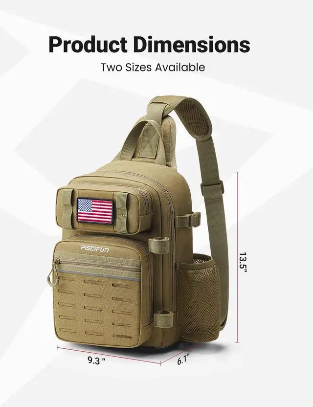 Alt view image 6 of 7 - Fishing Backpack Tackle Bag, MOLLE & 2 Rod Holders, Multi Storage | Water-Resistant Lightweight Outdoor Pack, fits 3×3600 boxes, reinforced stitching