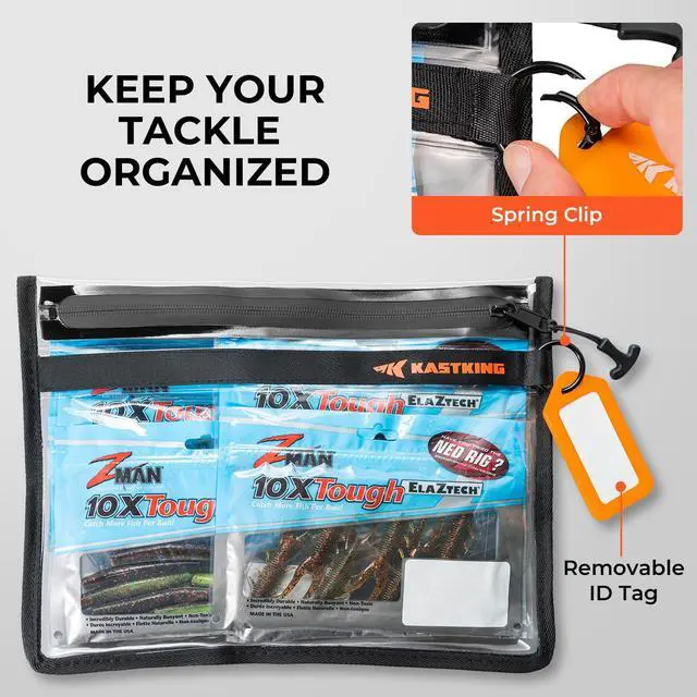 Alt view image 2 of 7 - BaitShield Tackle Storage Bag, Soft Plastic Bait Storage, Medium | Fishing Tackle Bag, Sealed Edges, Water-Resistant Protection, Durable & Tough Build, Large Capacity