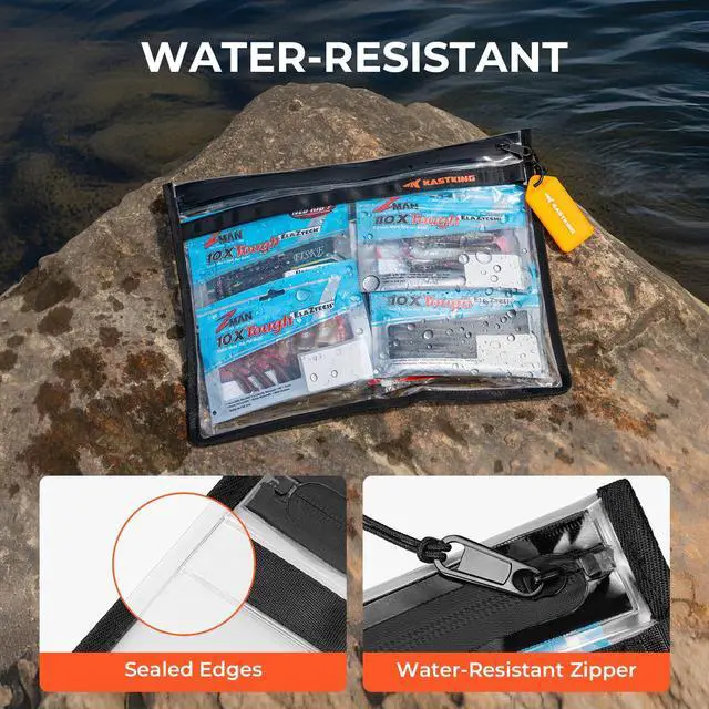 Alt view image 3 of 7 - BaitShield Tackle Storage Bag, Soft Plastic Bait Storage, Medium | Fishing Tackle Bag, Sealed Edges, Water-Resistant Protection, Durable & Tough Build, Large Capacity