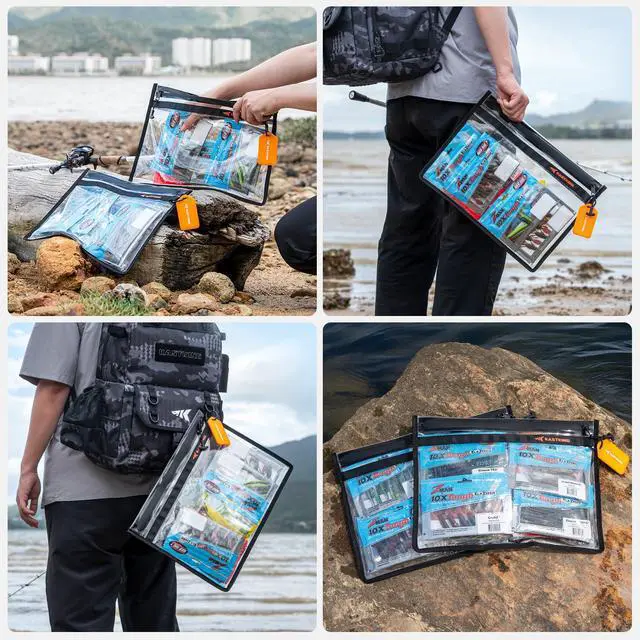 Alt view image 7 of 7 - BaitShield Tackle Storage Bag, Soft Plastic Bait Storage, Medium | Fishing Tackle Bag, Sealed Edges, Water-Resistant Protection, Durable & Tough Build, Large Capacity