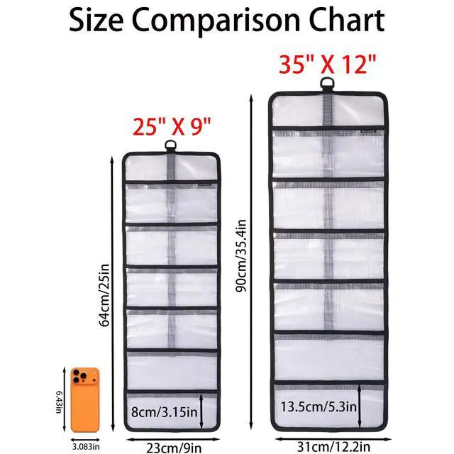 Alt view image 2 of 7 - Roll Up Fishing Lure Wraps Set-25" X 9" Durable Lure Bag 6 Pocket PVC Protective Cover Saltwater Hook Covers Fabric Lure Protector Trolling Lure Tackle Box Large 1 PC