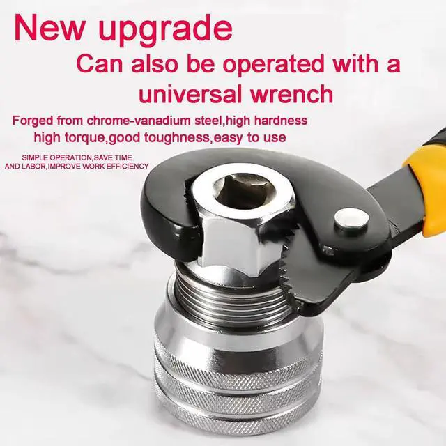 Alt view image 6 of 7 - New 2 Sets Adjustable Universal Socket Wrench Tool Set - Multi-Function 10mm-19mm Universal Maintenance Socket for 3/8" Drive Ratchet, Torque Wrench & Power Drill