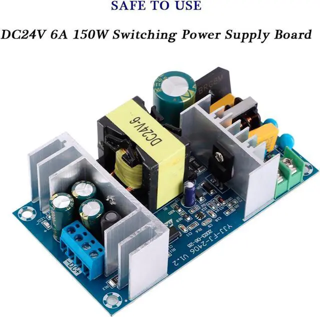 Alt view image 11 of 14 - Zerone AC 100-240V to DC 24V 6-9A Switching Electricity Supply Module 150W High Power Industrial DC Electricity Supply Bare Board