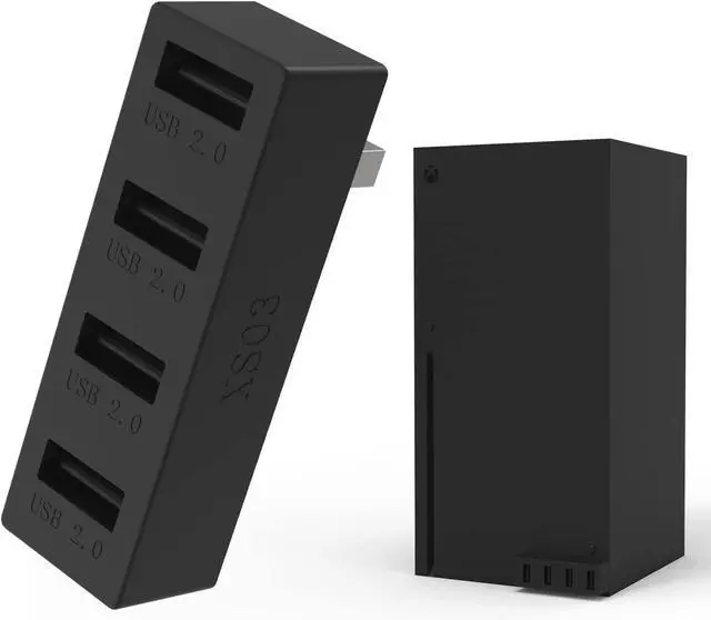 Alt view image 7 of 12 - JZW-Shop 4 Ports USB Hub 2.0 for Xbox Series X, High Speed USB Hub Splitter Expansion Adapter Compatible with Xbox Series