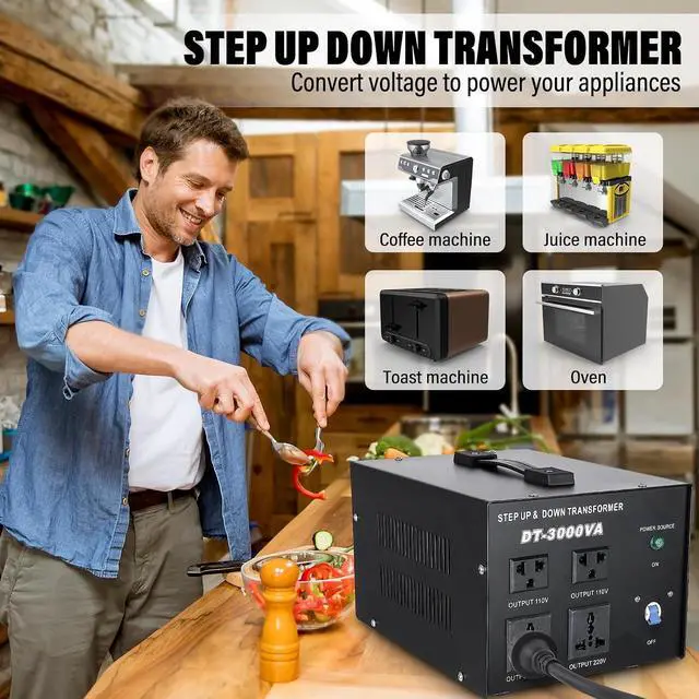 Alt view image 9 of 14 - YaeCCC 3000VA Voltage Transformer Power Converter 110V/220V Converter AC-AC 3000VA
