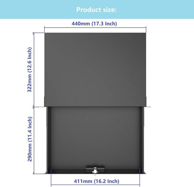 Alt view image 12 of 13 - 2U Server Cabinet Case 19 Inch Rack Mount Lockable Drawer with Key, 12.6 Inch Depth (2U)