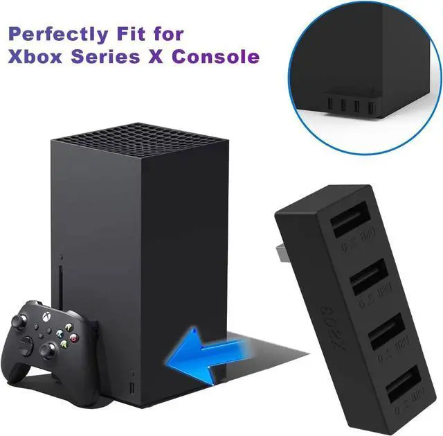 Alt view image 8 of 12 - JZW-Shop 4 Ports USB Hub 2.0 for Xbox Series X, High Speed USB Hub Splitter Expansion Adapter Compatible with Xbox Series