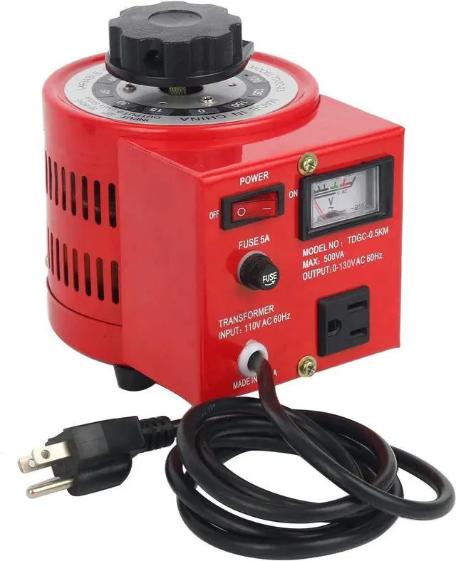 Alt view image 14 of 14 - YaeCCC Auto Voltage Transformer AC Variable Voltage Converter Transformer 110VAC Input, 0-130VAC (500W)