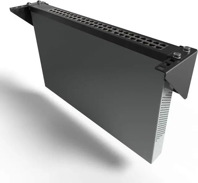 Alt view image 8 of 12 - JINGCHENGMEI 3U Vertical Wall Mount Patch Panel Bracket -Steel Networking Euipment Rack for 19" Network, Server and Data Equipment (1)