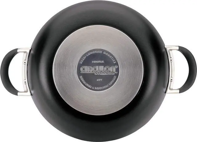 Alt view image 10 of 12 - Circulon Symmetry Hard Anodized Nonstick Casserole Dish/Casserole Pan with Lid - 5.5 Quart, Black