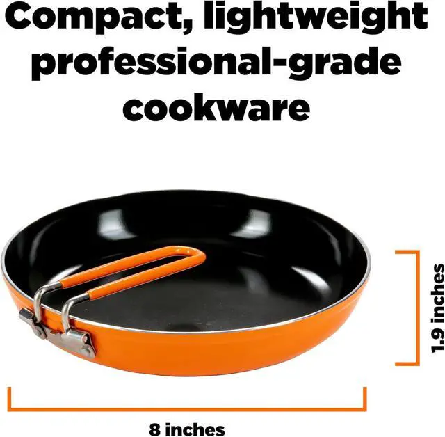 Alt view image 9 of 14 - Jetboil Summit Skillet Non Stick Camping Cookware for Jetboil Backpacking Stoves