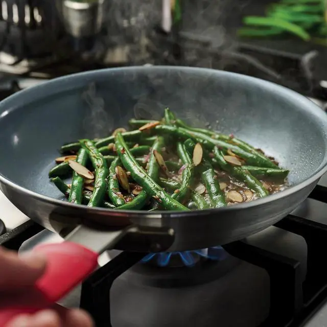 Alt view image 11 of 14 - Tramontina Professional 10-Inch Ceramic Non Stick Frying Pan, Heavy-Gauge Aluminum Skillet with Nonstick Coating, Dishwasher and Oven Safe, Gray