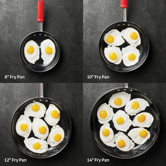Alt view image 11 of 14 - Tramontina Professional 10-Inch Ceramic Non Stick Frying Pan, Heavy-Gauge Aluminum Skillet with Nonstick Coating, Dishwasher and Oven Safe, Black