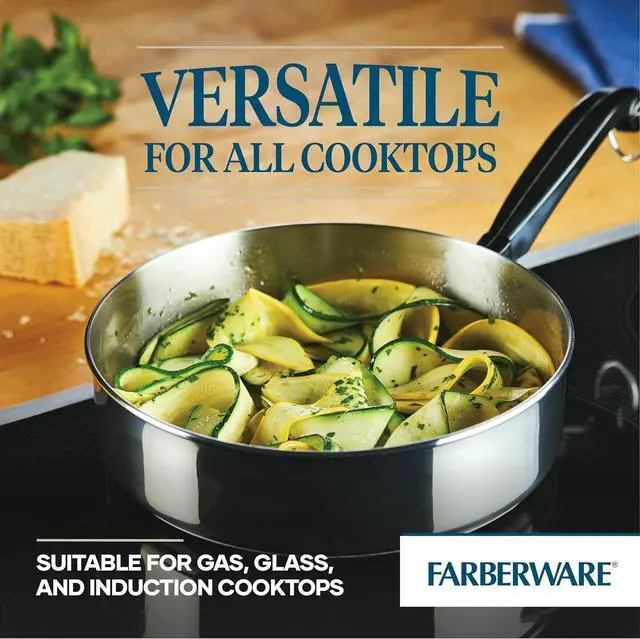 Alt view image 9 of 12 - Farberware Classic Stainless Steel Fry Lid, Saute Pan (2.75 Quart), Silver
