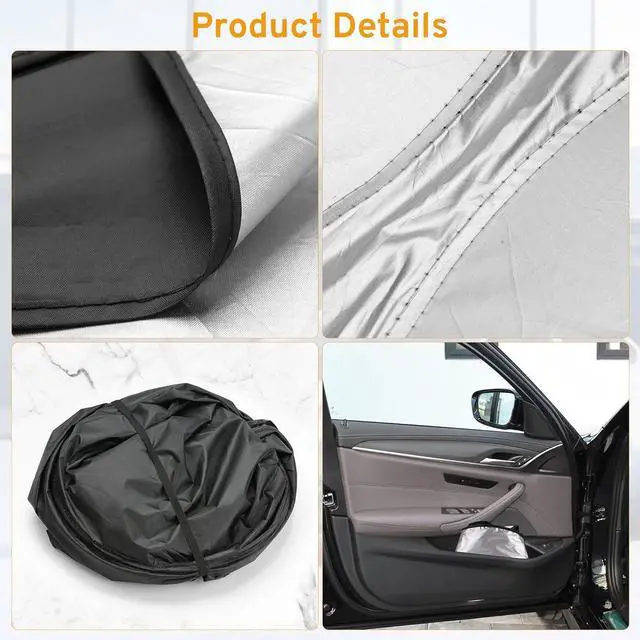 Alt view image 13 of 14 - XHRING Car Windshield Sun Shade Sunshade for Mini Cooper Cooper S Clubman Countryman Paceman Roadster Coupe JCW R56 R60 R57 R53 F56 F60 F57 Accessories Car Front Window Sun Shield 2002-2024 2025