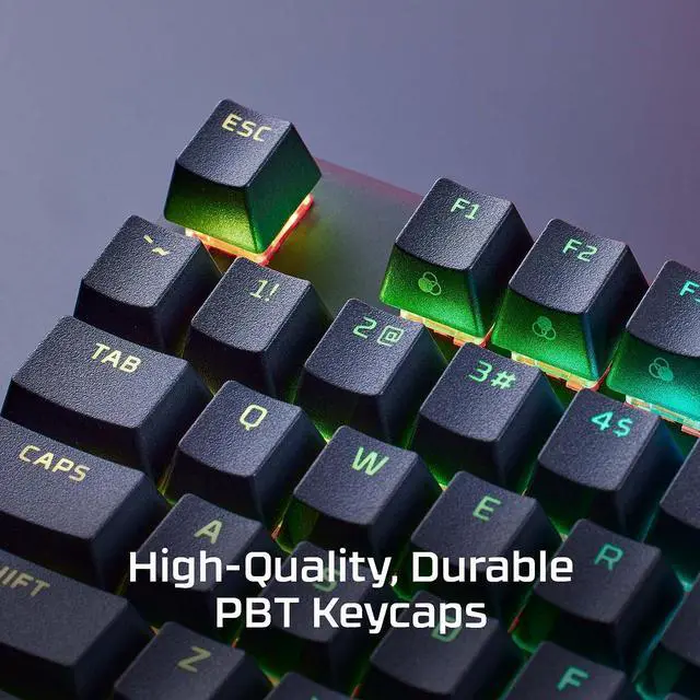 Alt view image 2 of 3 - HyperX Alloy Origins Core PBT - TKL Mechanical Gaming Keyboard, PBT Keycaps, RGB lighting, Compact, Aluminum Body, Customizable with HyperX NGENUITY, Onboard Memory - HyperX Tactile Aqua Switch