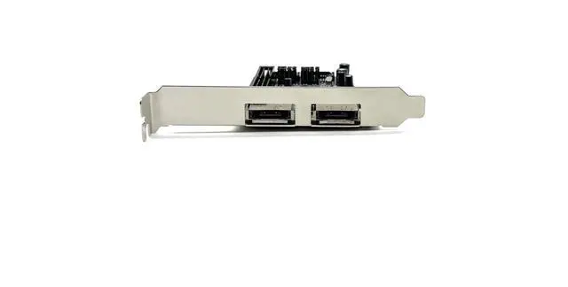 Alt view image 4 of 6 - Weastlinks 2 Port SATA IDE PCI-e Adapter Card PCIE to SATA IDE eSATA x2 Combo Adapter Converter RAID Controller Card Chip JMB363