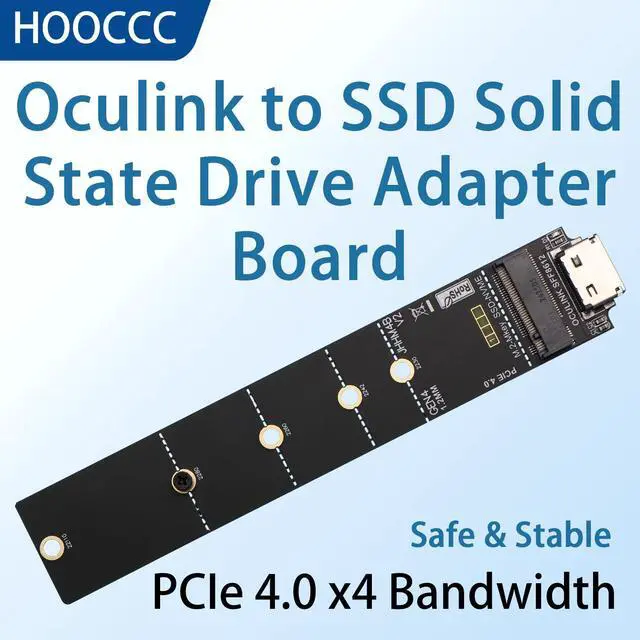Main image of HOOCCC Oculink SFF-8612 to M.2 NVMe SSD Adapter Board, PCIe 4.0 M-Key Converter