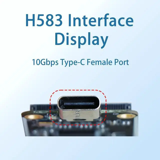 Alt view image 5 of 6 - HOOCCC USB-C to M.2 NVMe Adapter Board, JMS583 Chipset, 10Gbps Type-C 3.1/3.2 Gen 2, 42x25mm Mini PCB for M-Key 2230 SSD (No Cable/SSD)