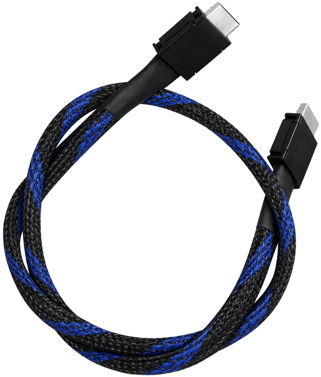 Main image of HOOCCC Oculink Cable Silver-Plated OcuLink 4i SFF-8611 to SFF-8611 PCIe 4.0 x4 Gen4 Full-Function Extension Cable, 64Gbps High-Speed Data Cable for Egpu