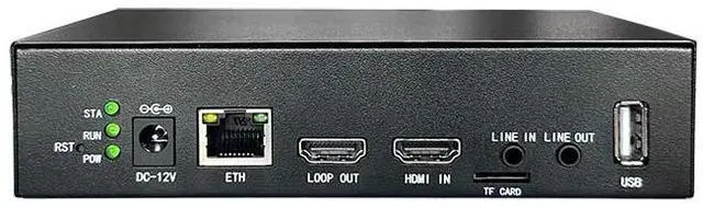 Alt view image 2 of 5 - 4K60 HDMI Encoder with Loopout - 1080P@60fps H.265/H.264 Video Streamer - Supports SRT, RTMP, RTSP, WebRTC, GB28181 - OSD Overlay for Live Streaming, Security