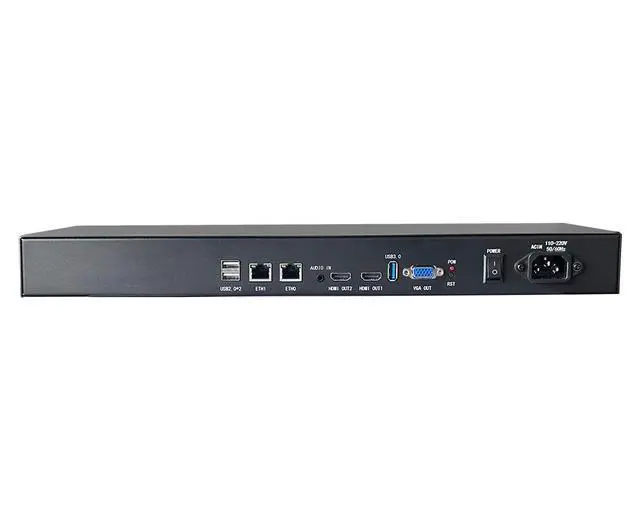 Alt view image 6 of 6 - 80-CH IP Video Streaming Distribution Server - 800 Concurrent Clients, WebRTC/RTSP/RTMP/GB28181 Multi-Protocol Gateway, 400Mbps Throughput, Dual LAN, 1U Server for Surveillance