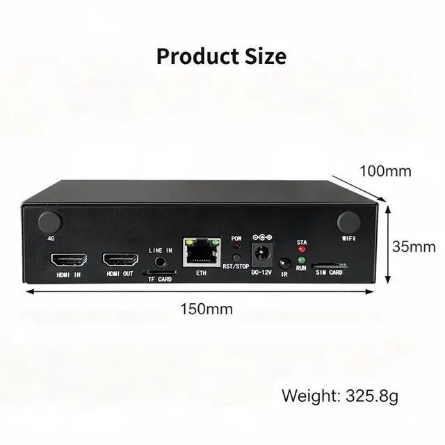Alt view image 5 of 7 - UHD Video Screen Mirroring Rotator, HDMI Video Manipulator Suppporting 90°/180°/270°/0° Rotation & Flip, 4K30Hz Input to 1080P60Hz Output, IR & Button Control, Model XSWDCR-ROTATE-UHD60P